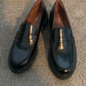 Agathea chunky leather loafer by Reformation. Sustainable company from Brazil.